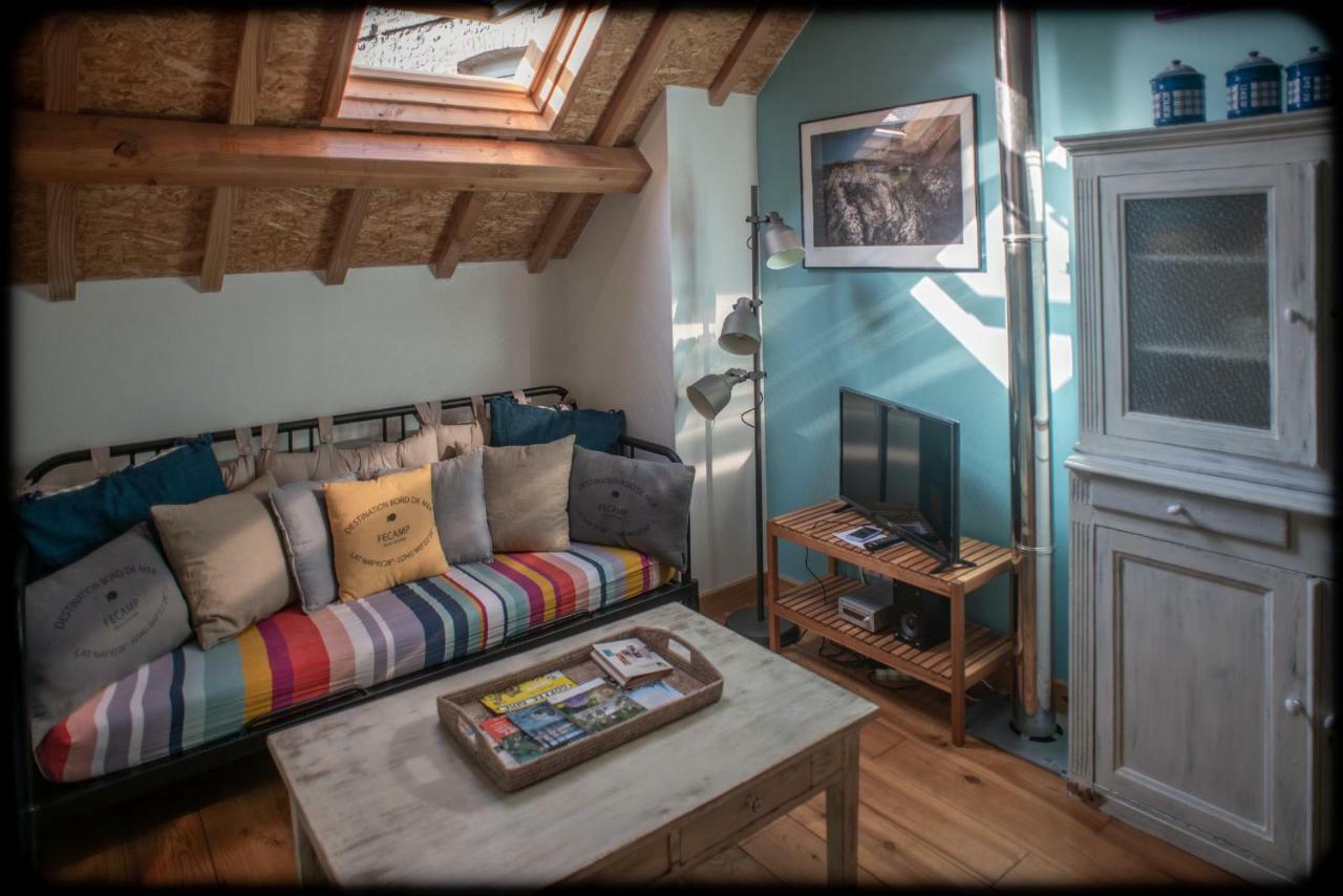 Grand studio duplex proche de la mer Fécamp Exterior foto